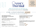 Fiche de réservation Nancy Thermal 2025